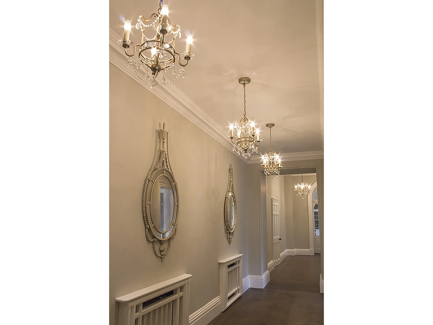 Lampadario Classico Gianna Cristallo Argento Dorato Vetro Oro 4 Luci E14