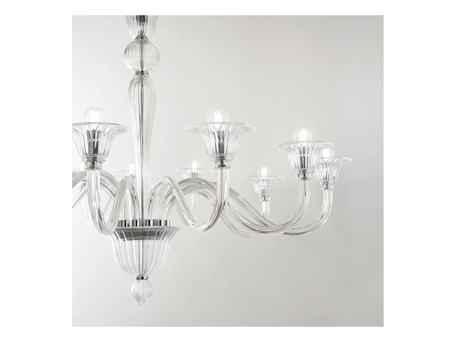 Ideal Lux Brigitta Suspension à 12 ampoules transparentes, E14