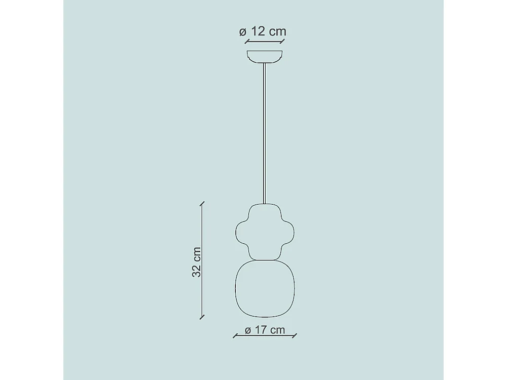 Sospensione Vintage Decò Copacabana Ceramica Verde 1 Luce E27