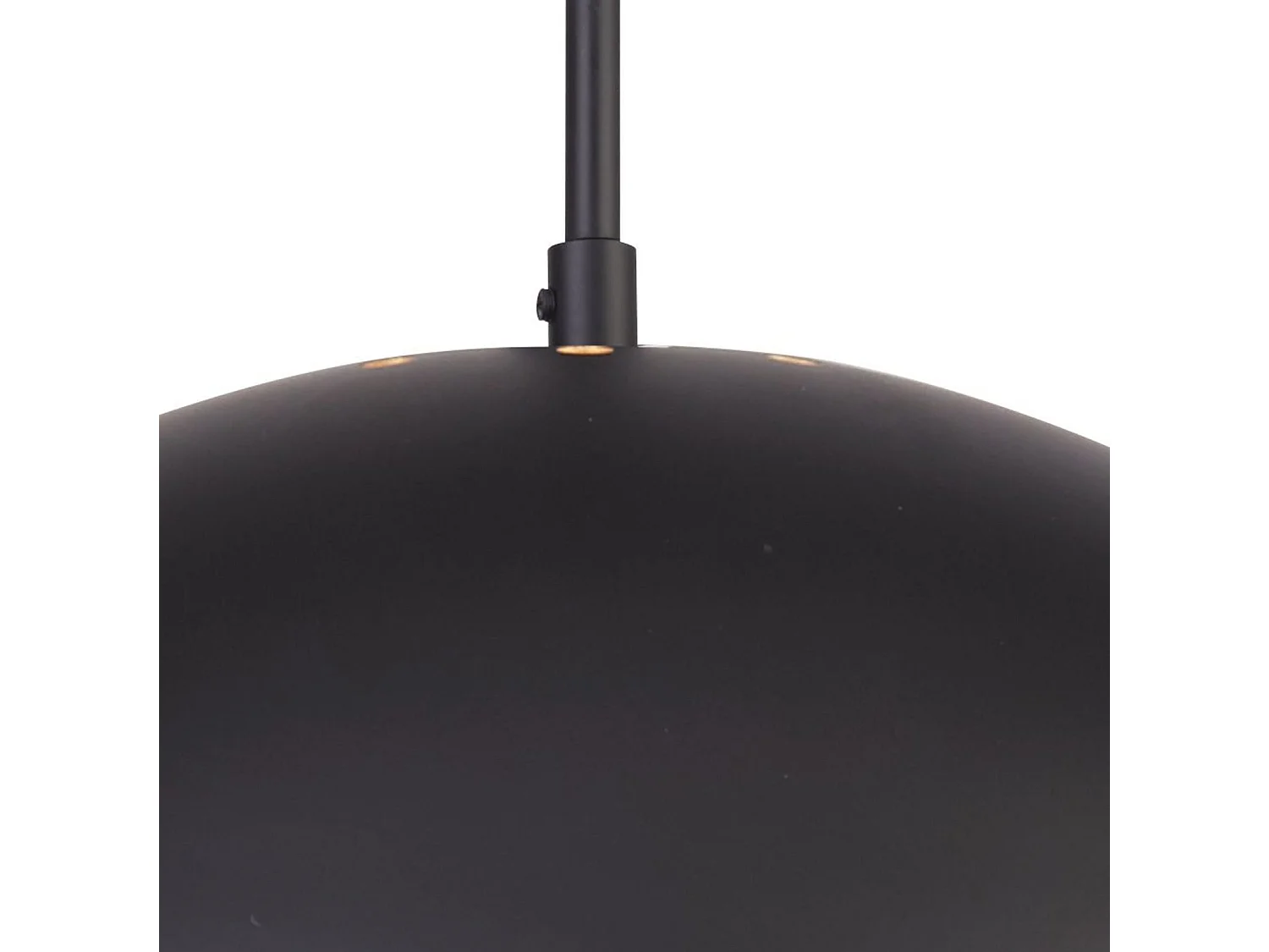 Searchlight Industrial - 1 Lampadario Grande Pendente Nero Opaco, Oro, E27