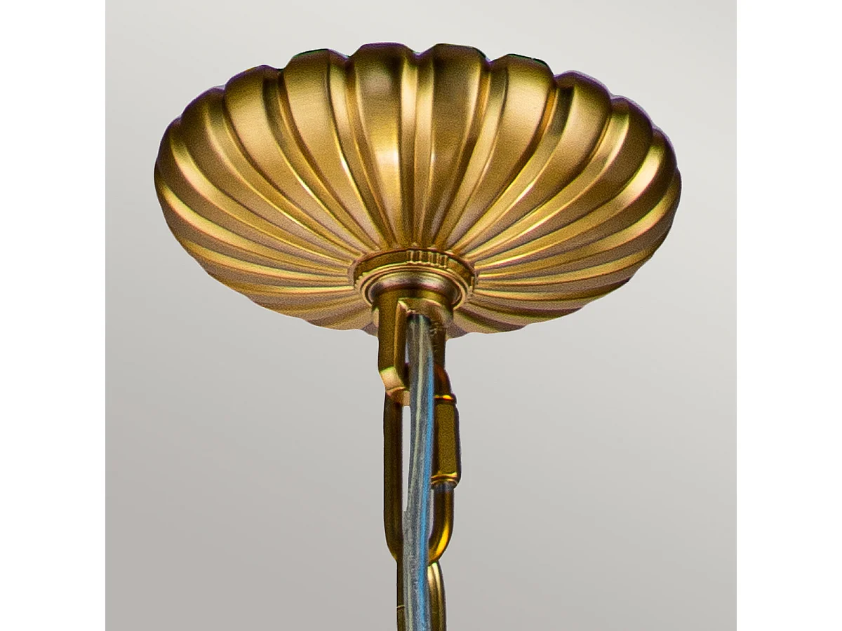 Elstead Feiss Adams Plafoniera a sospensione sferica in ottone brunito