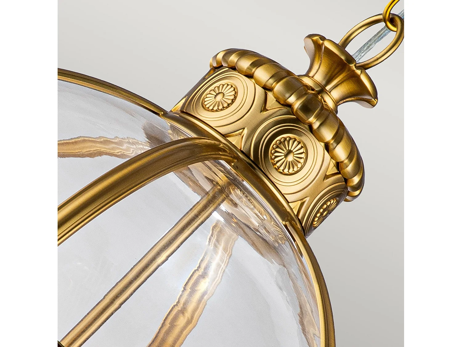 Elstead Feiss Adams Plafoniera a sospensione sferica in ottone brunito