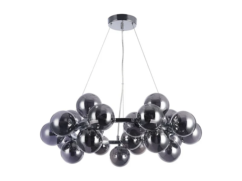 Dallas Lampada a Sospensione da Soffitto Cromata, 25 Luci, G9