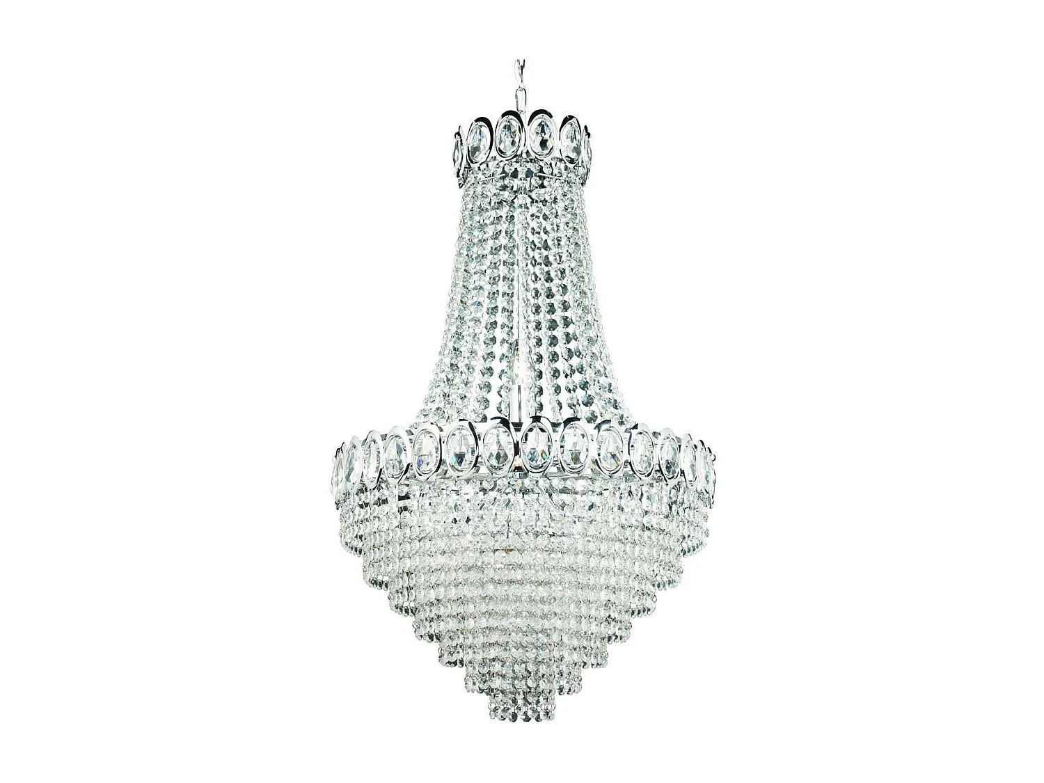 Searchlight Louis Philipe - Lampadario a 6 luci finitura cromo, attacco E14