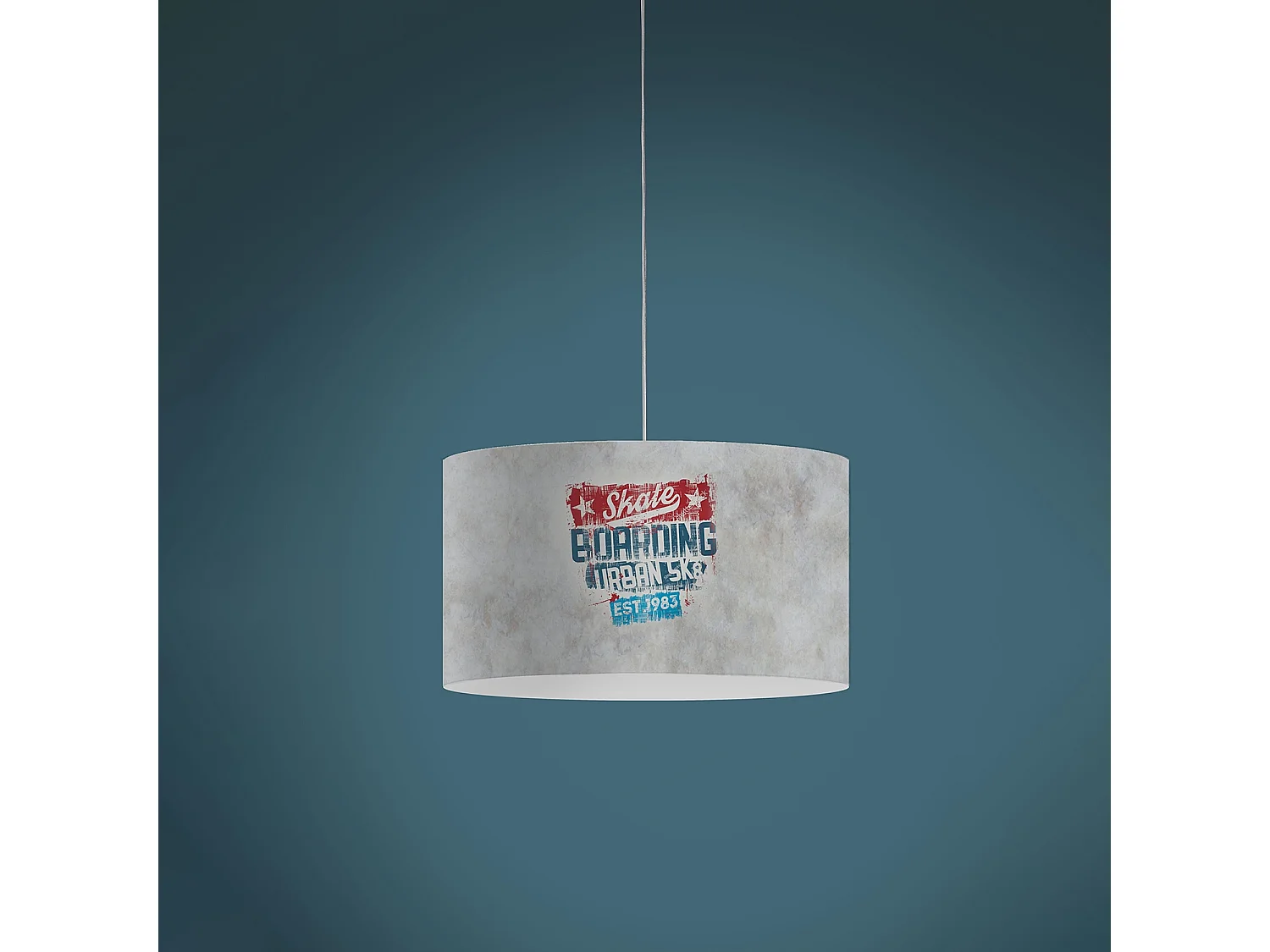 Lampadario Moderno Decolight Polilux ® Grafica Urban 5 Luci E27