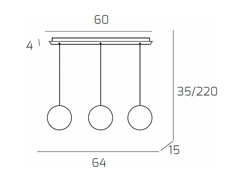 Sospensione Bianco 3 Luci Rettangolare Vetri Oro
