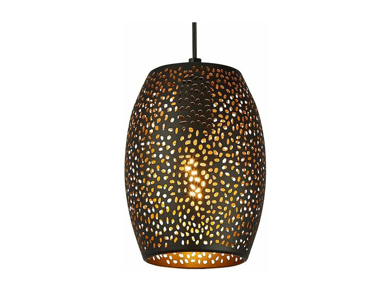 Searchlight Laser Ciondolo 1 Luce, Nero E Oro