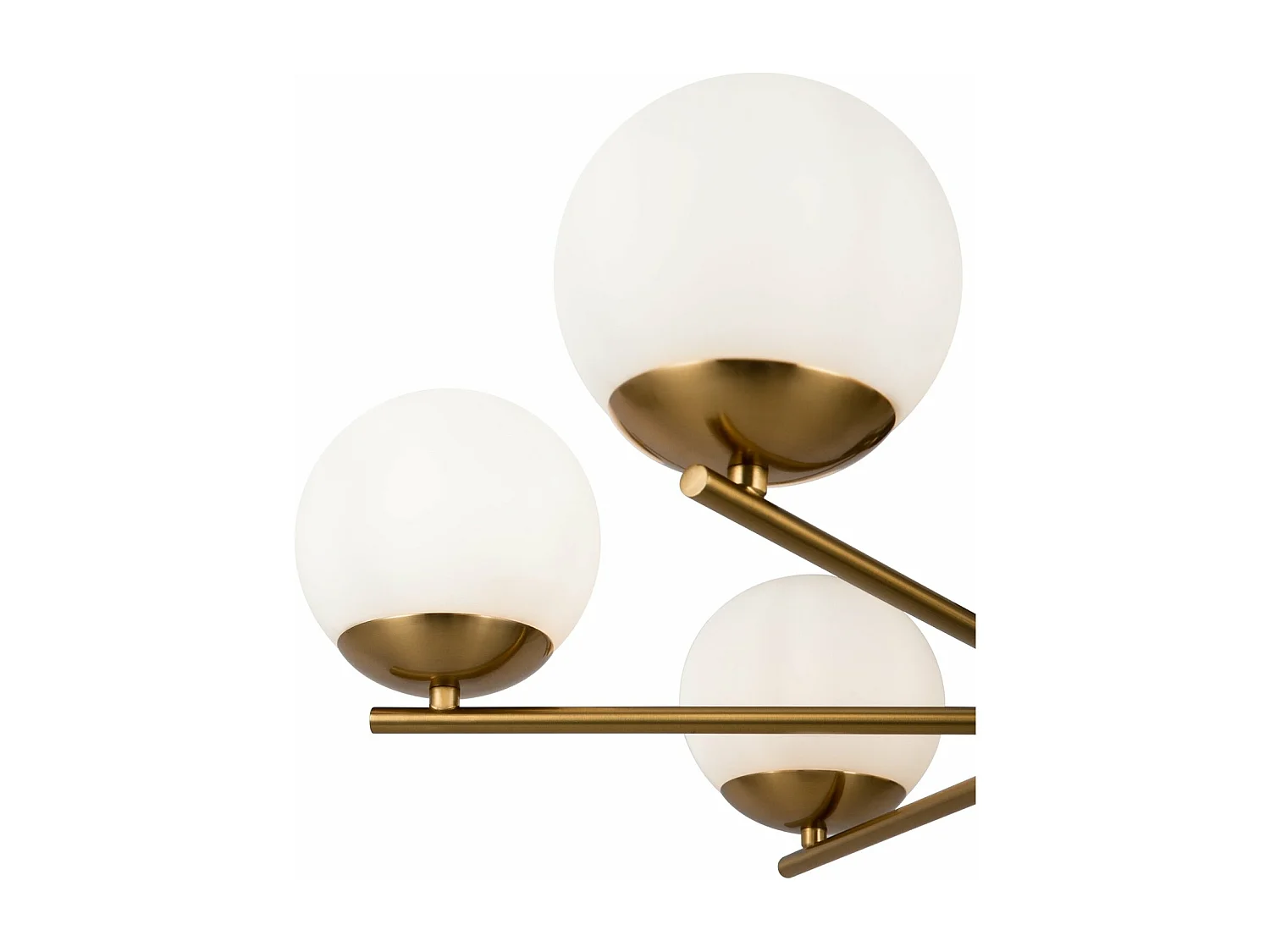 Lampadario A Sospensione Moderno Marble Metallo Ottone Vetro 6 Luci E27 60W
