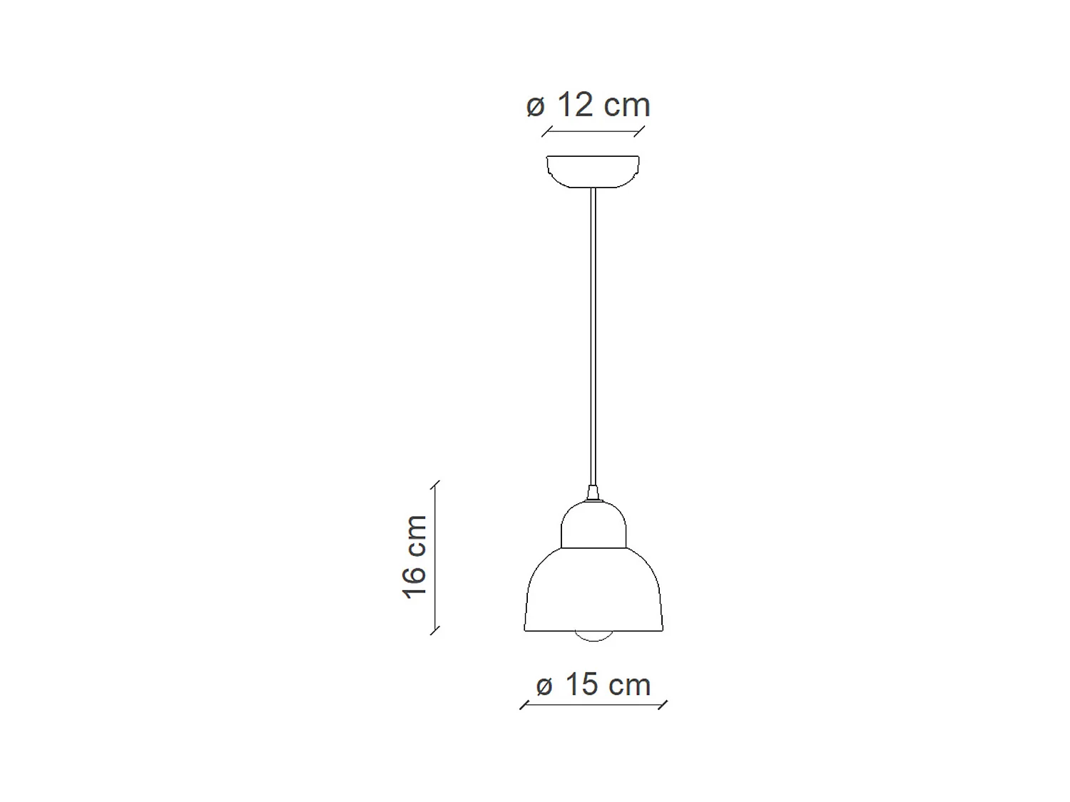 Lampadario Vintage Decò Berimbau Ceramica Arancio Pokè 1 Luce E27