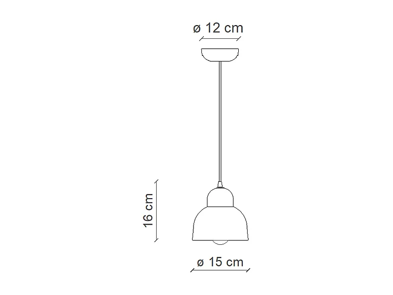 Lampadario Vintage Decò Berimbau Ceramica Arancio Pokè 1 Luce E27