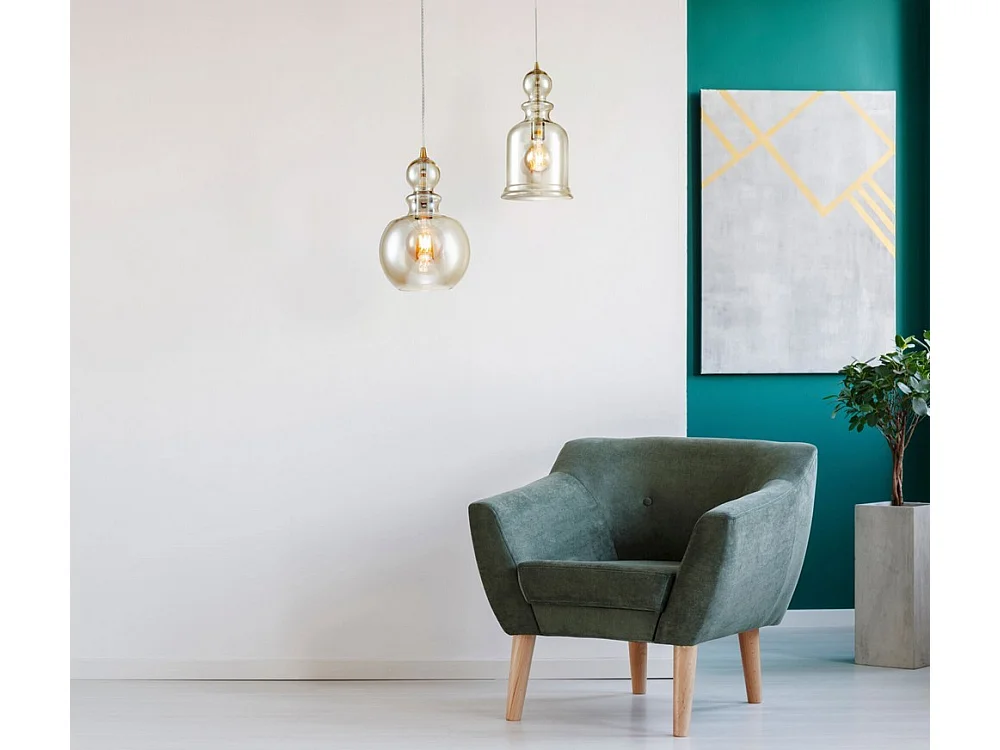 Tone Dome Decken-Pendelleuchte Bronze, 1-flammig, E27