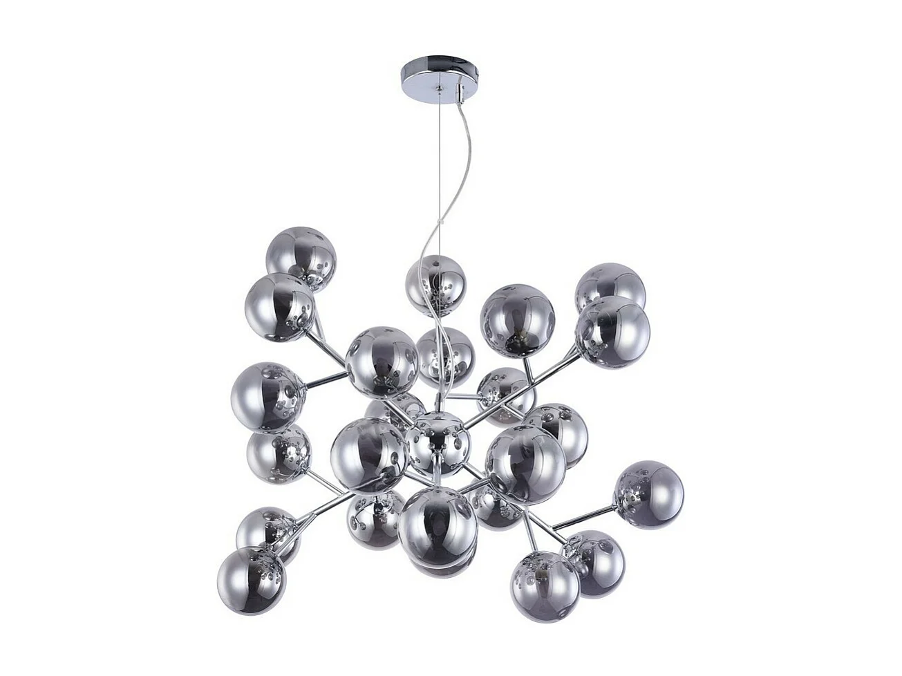 Dallas Deckenpendelleuchte Chrom, 24 Licht, G9