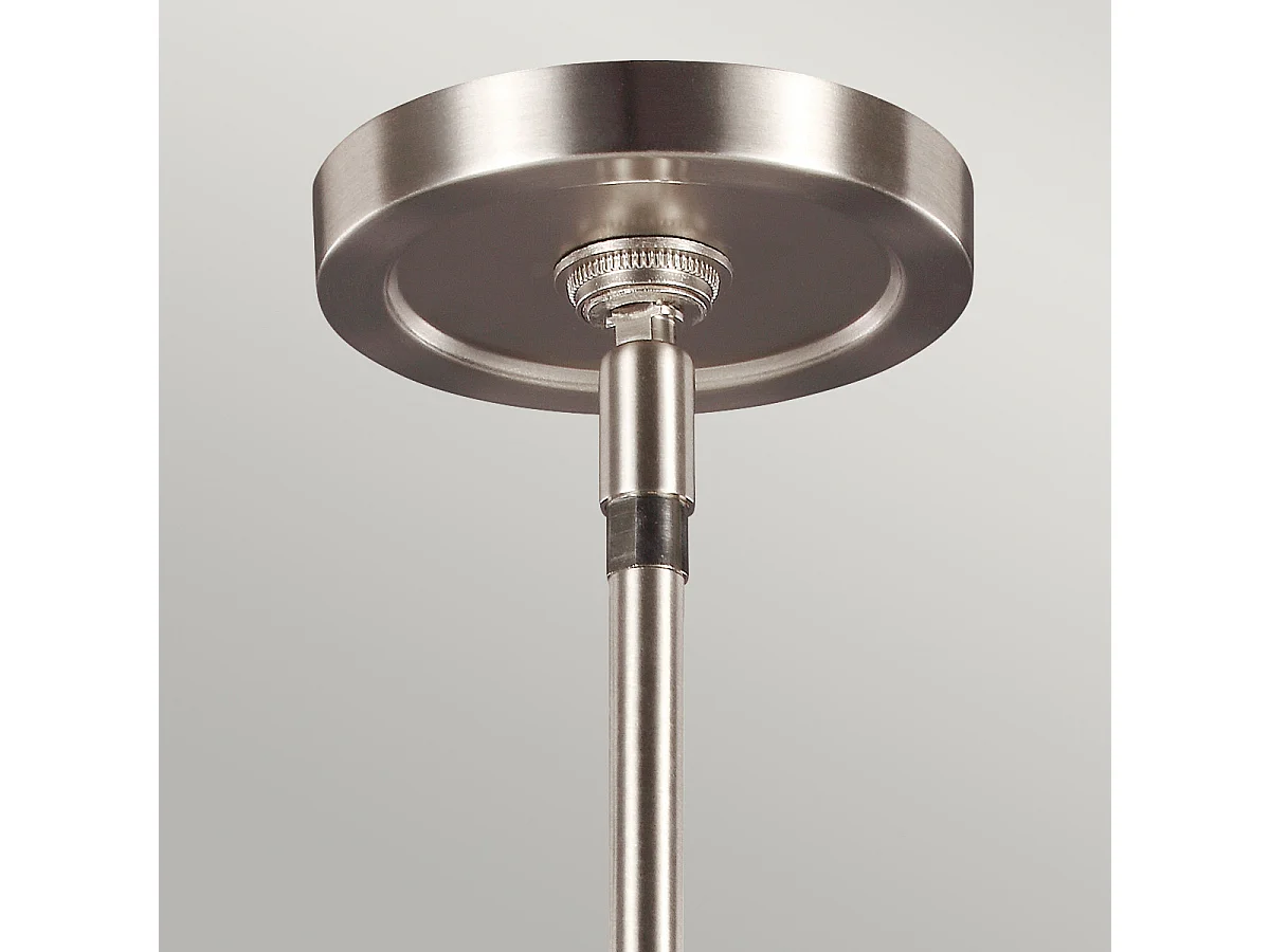 Elstead Prospect Park - Lampadario a 3 luci a soffitto a isola Lampadario a sospensione a barra Nichel satinato, Cromo, E27