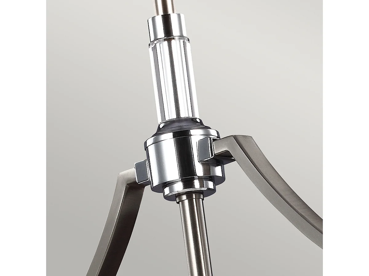 Elstead Prospect Park - Lampadario a 3 luci a soffitto a isola Lampadario a sospensione a barra Nichel satinato, Cromo, E27