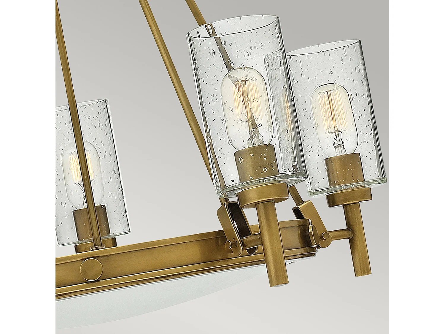 Elstead Collier - Lampadario a 5 luci multibraccio finitura ottone, attacco E27