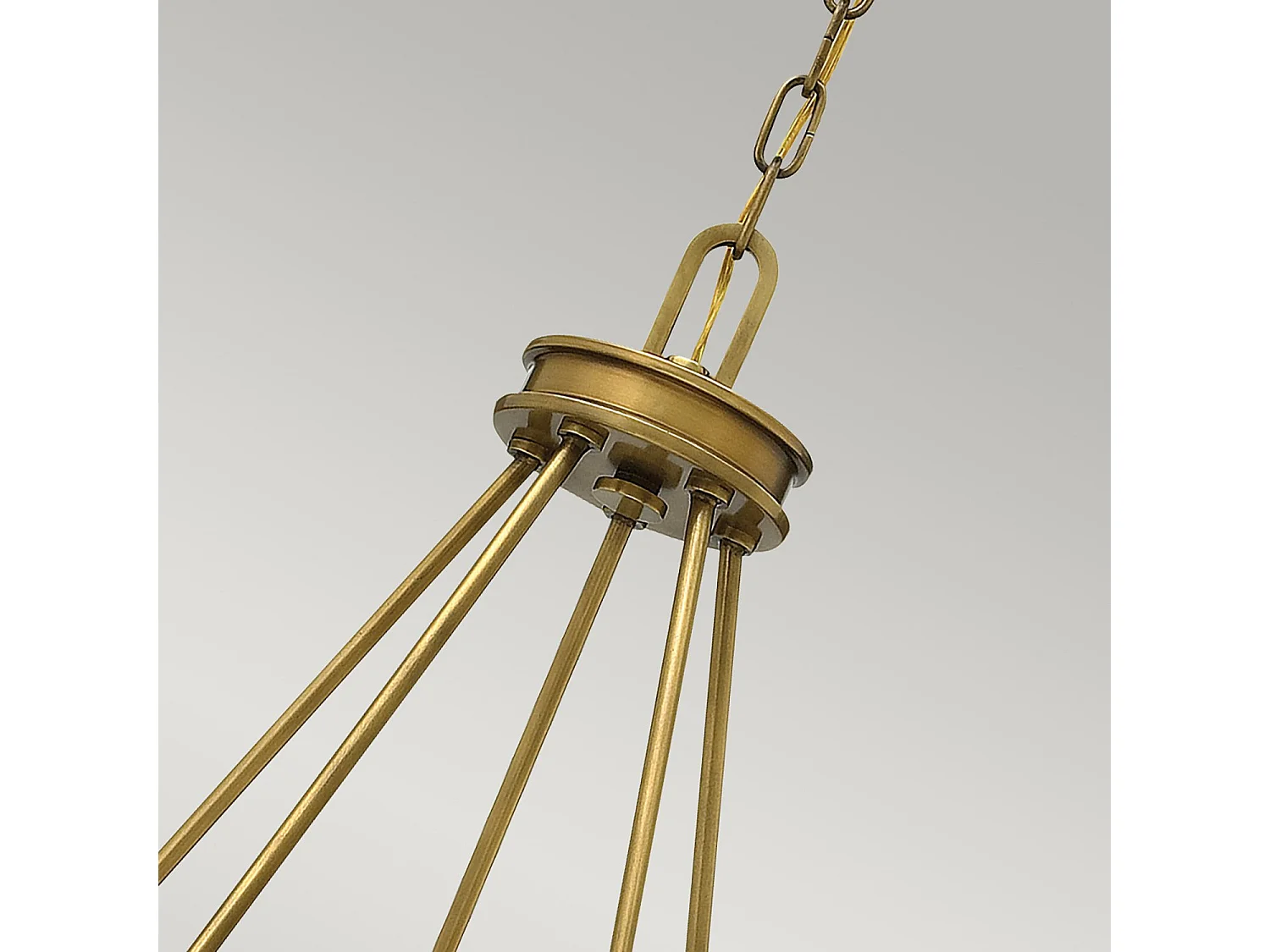 Elstead Collier - Lampadario a 5 luci multibraccio finitura ottone, attacco E27