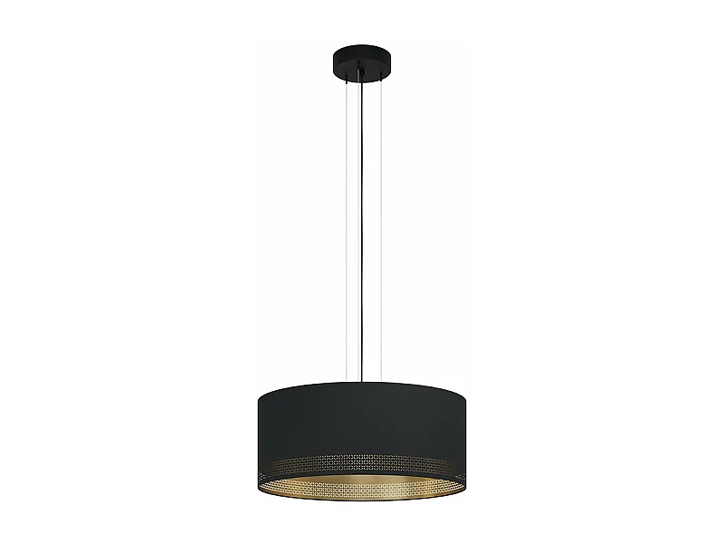 Lampadario Moderno Esteperra 3 Luci Acciaio Nero