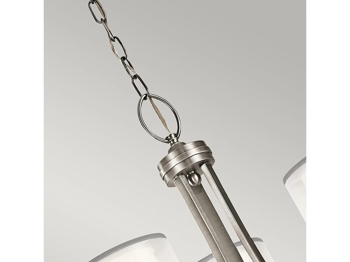 Lampadario Elstead Lacey a 9 luci, peltro antico, E14