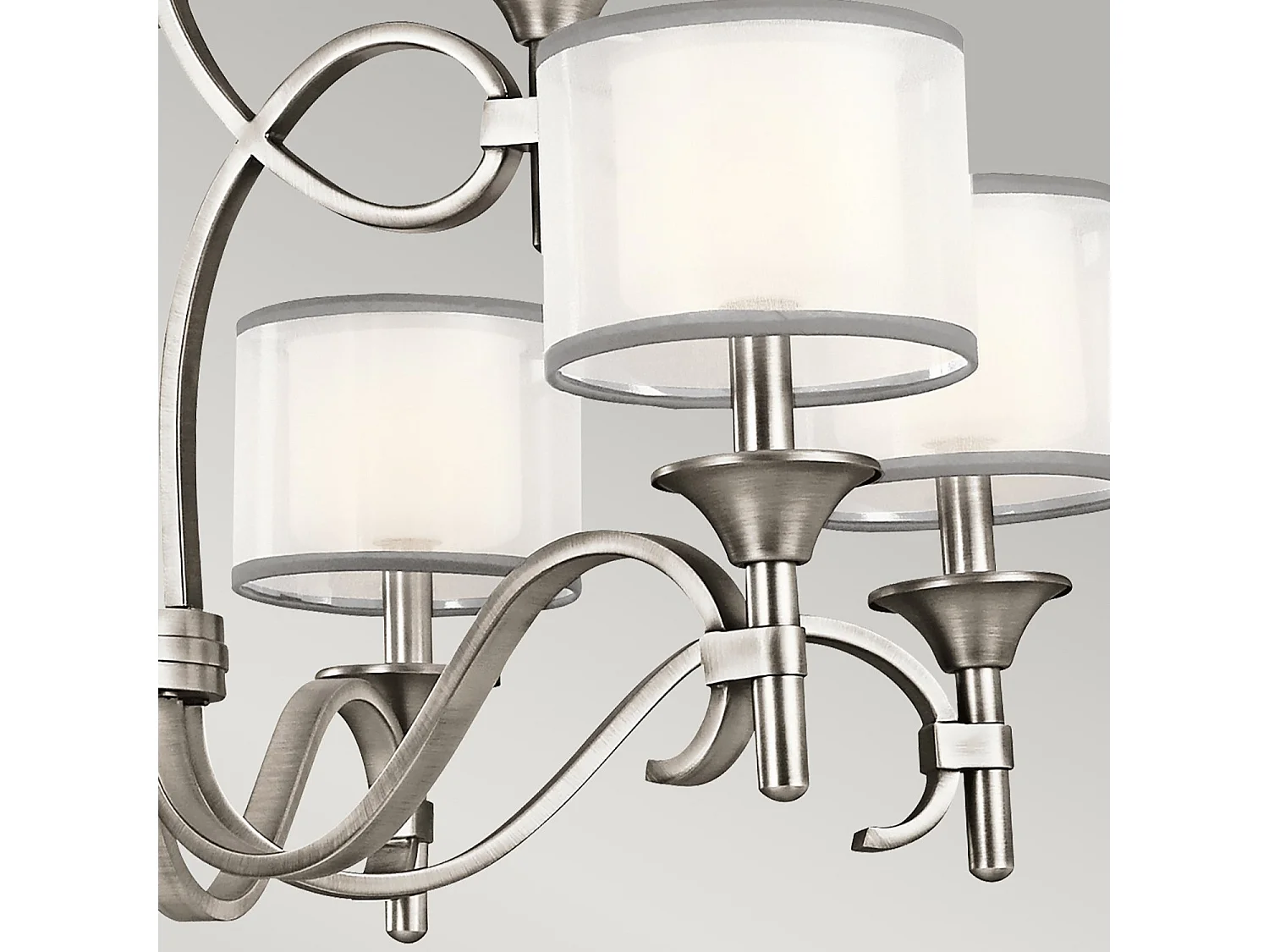 Lampadario Elstead Lacey a 9 luci, peltro antico, E14