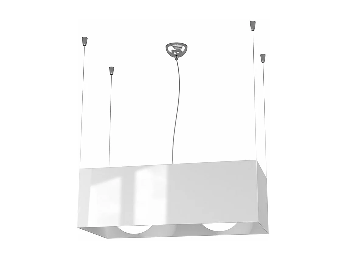 Sospensione Moderna Loft Metallo Cromo 2 Luci E27