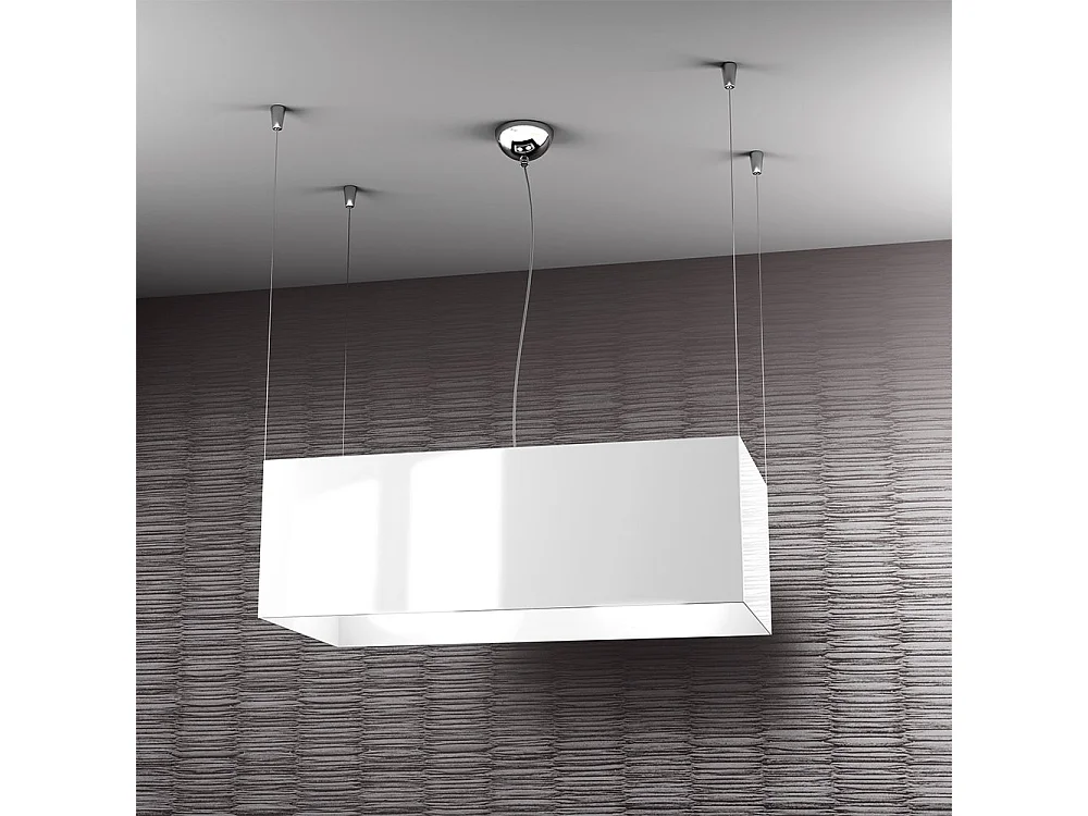 Sospensione Moderna Loft Metallo Cromo 2 Luci E27