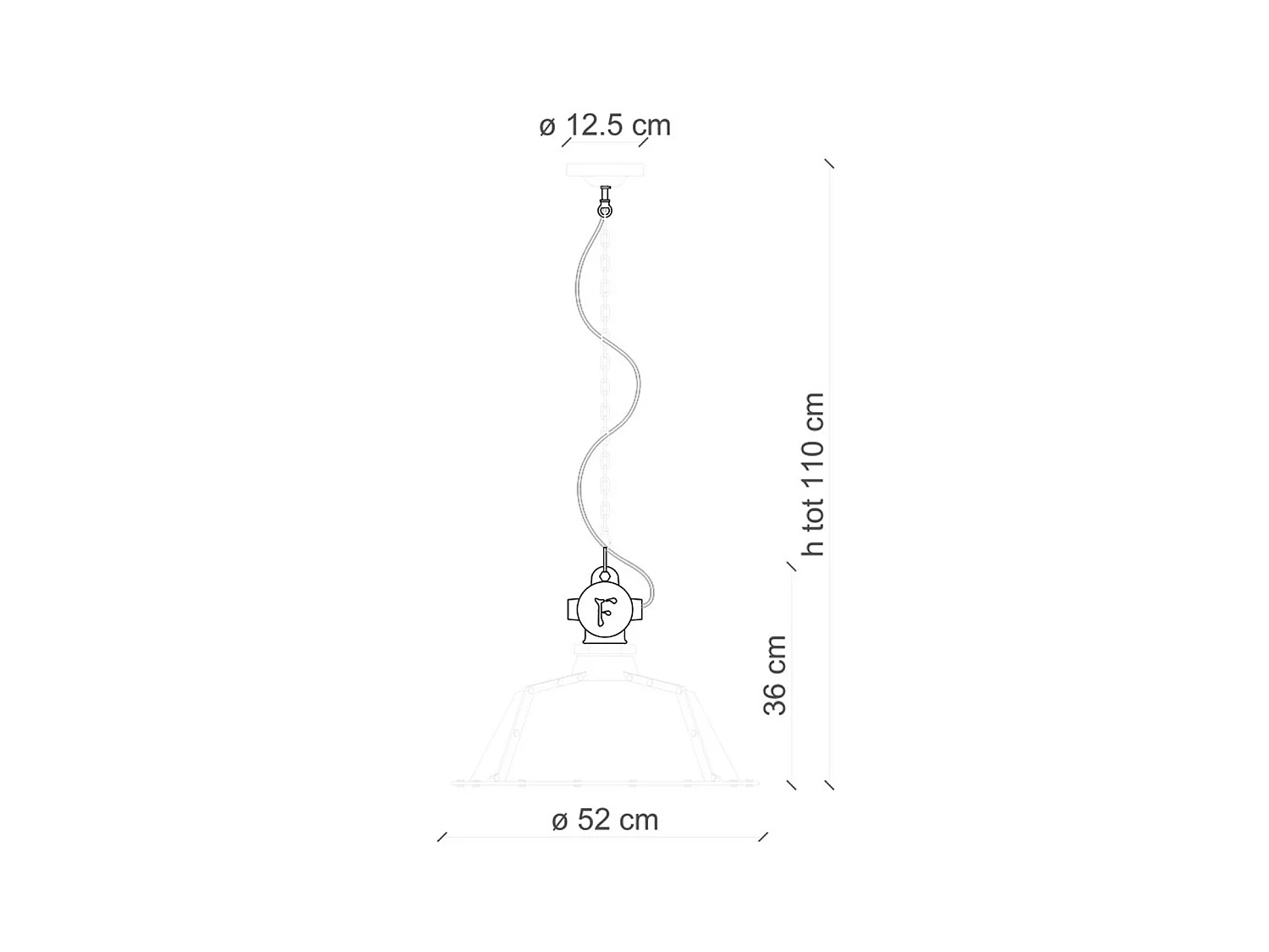 Lampadario Industrial Ferro E Ceramica Vintage Azzurro 1 Luce E27 52Cm