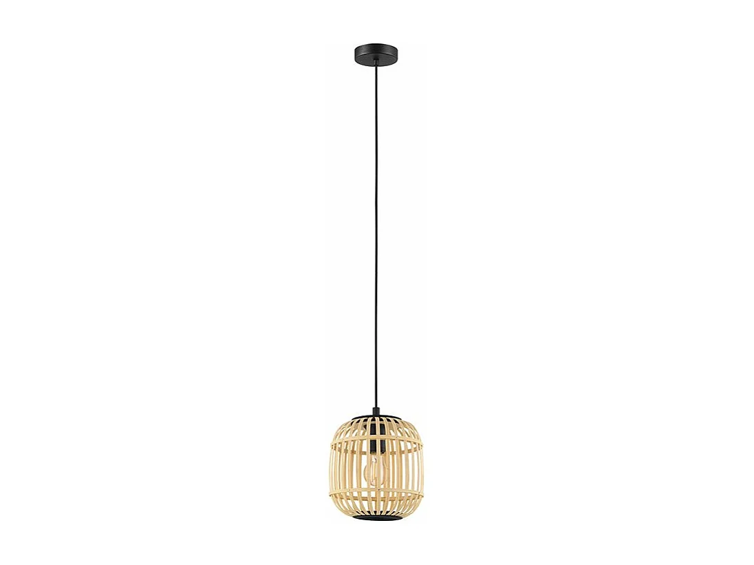 Lampadario Contemporaneo Bordesley Piccolo 1 Luce Acciaio Nero