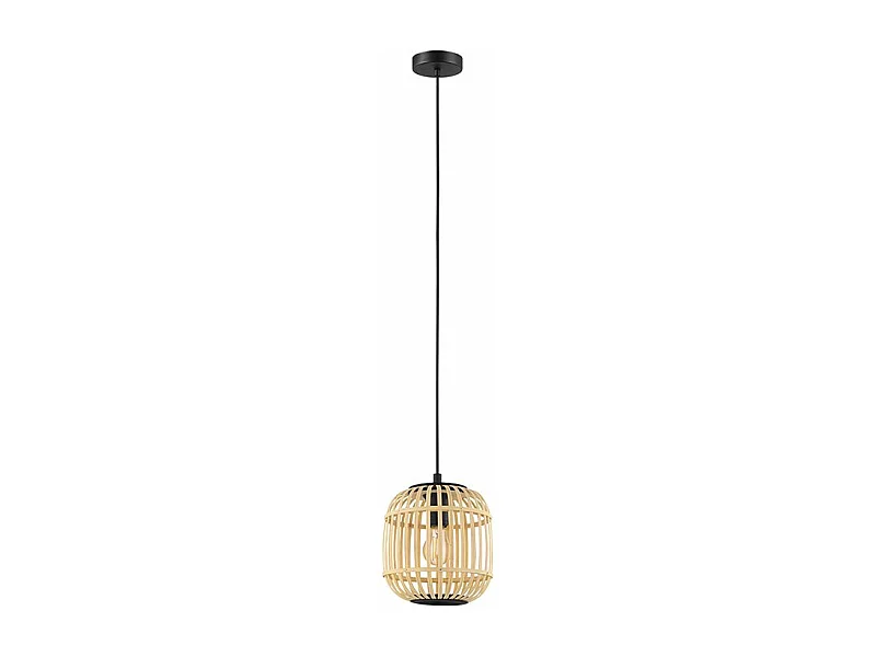Lampadario Contemporaneo Bordesley Piccolo 1 Luce Acciaio Nero