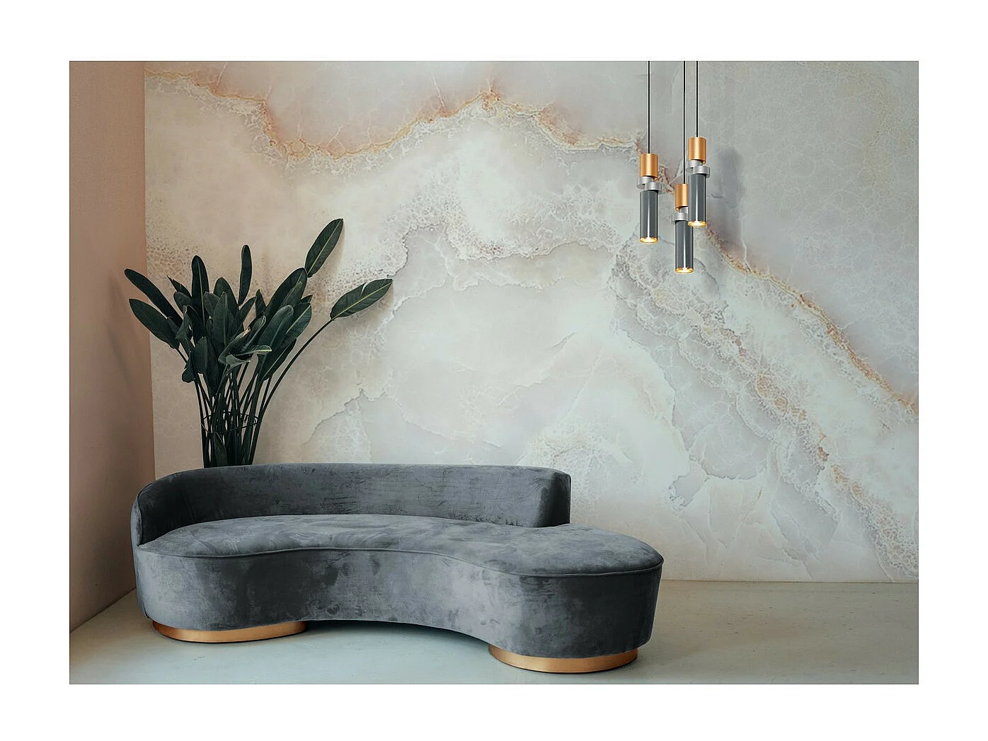 Maytoni Palette II Plafoniera moderna a sospensione sottile colorata GU10