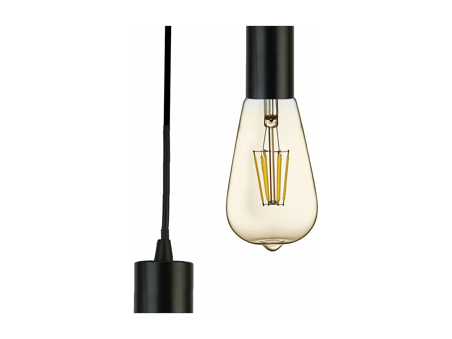 Lampadario Industrial-Nordico Squiggle Acciaio Nero 5 Luci E27