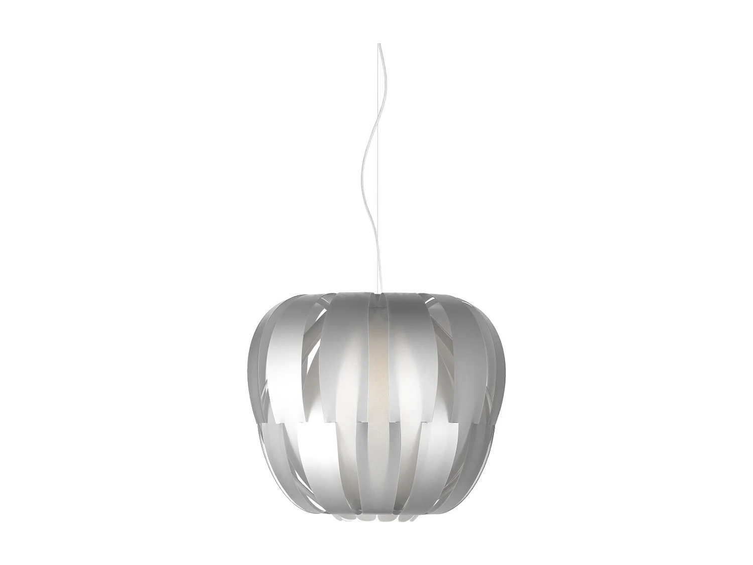 Sospensione Moderna Queen Polilux ® Argento E Metallo Cromo 1 Luce E27