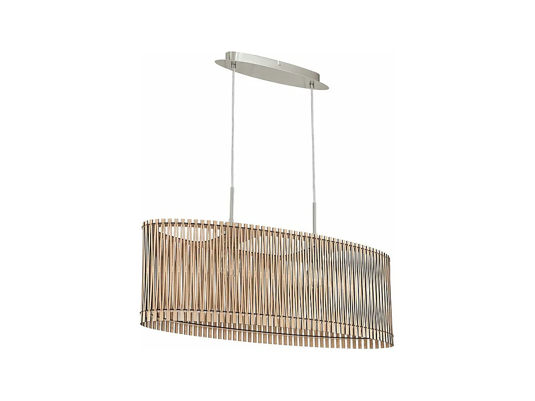 Lampadario Industrial Sendero 2 Luci Acciaio Grigio Opaco Diffusore Acero