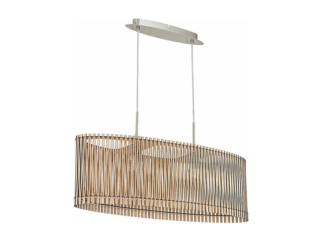 Lampadario Industrial Sendero 2 Luci Acciaio Grigio Opaco Diffusore Acero