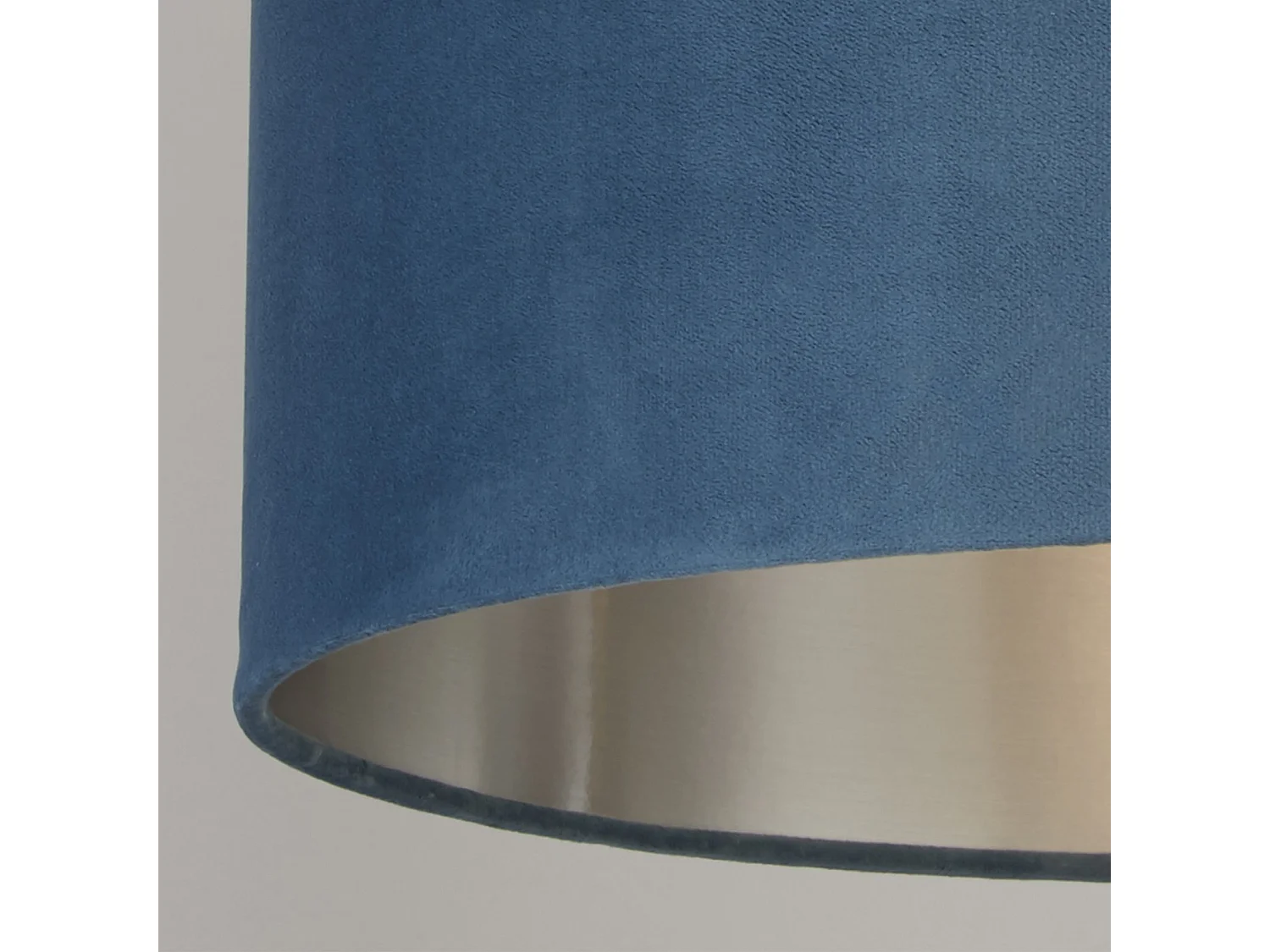 Sospensione Contemporanea Tamburo Tessuto Verde Argento 1 Luce D38Cm