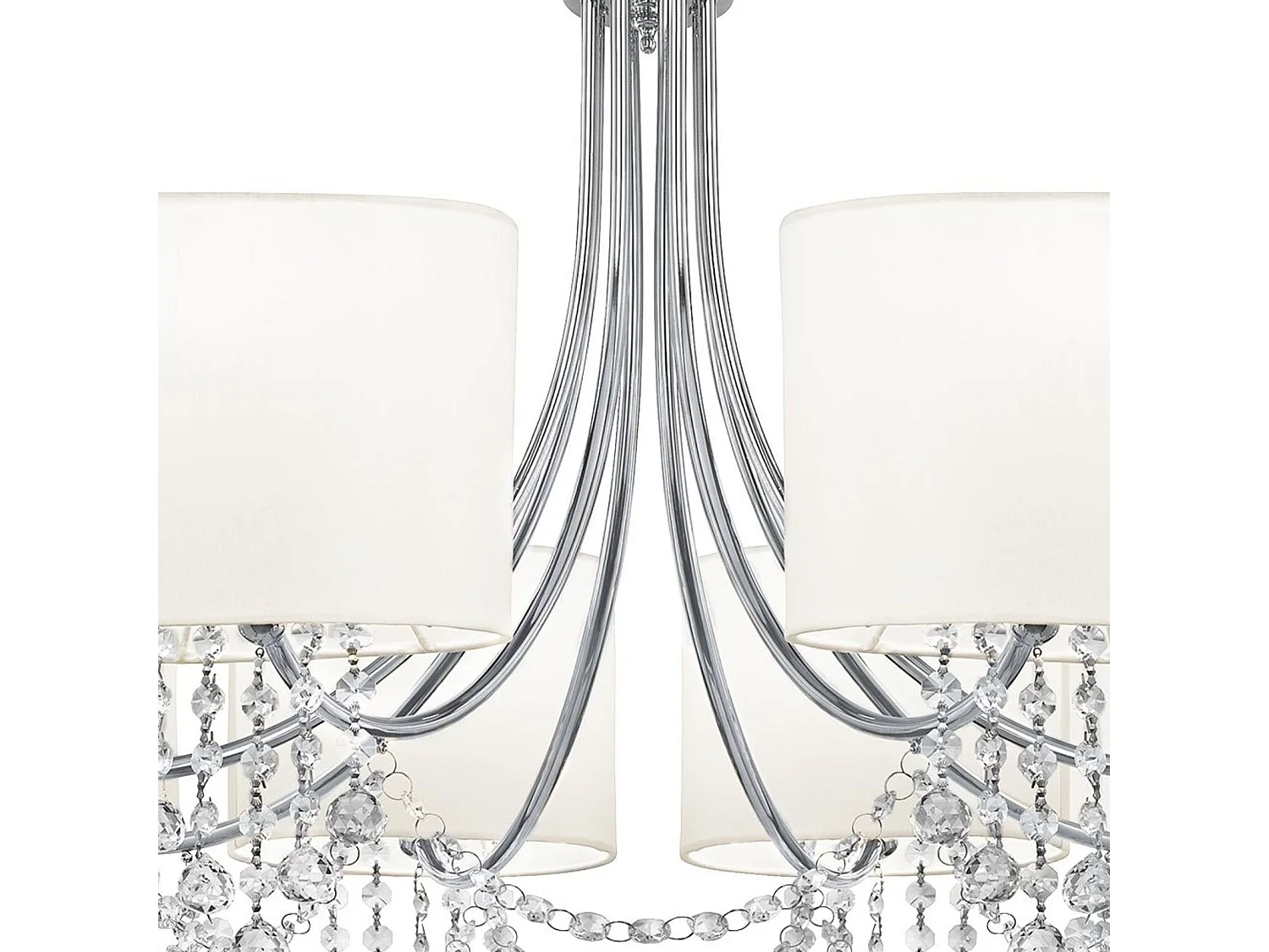 Searchlight Nina 8 Ltt flerarmad ljuskrona kromfinish, E14