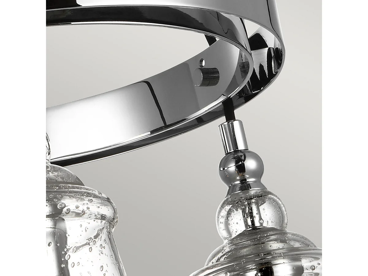 Loras Lampadario Feiss 3 Luci Cromo