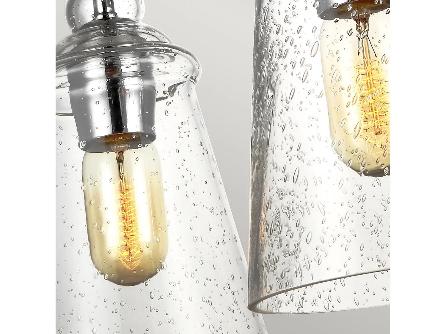 Loras Lampadario Feiss 3 Luci Cromo