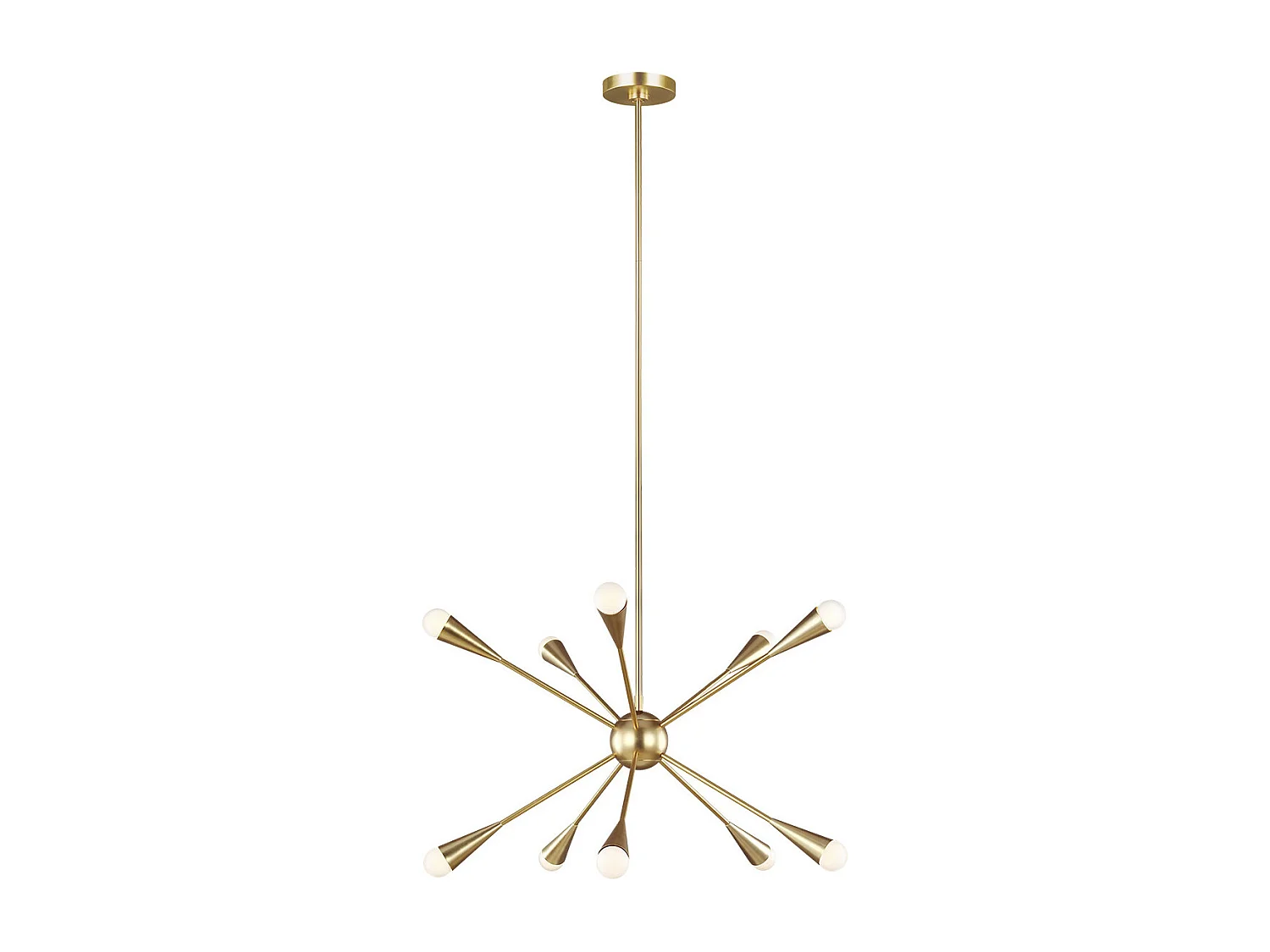 Lustre à 10 ampoules Elstead Jax, laiton bruni, G9