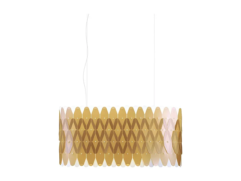 Lampadario Moderno Amanda Polilux ® New Gold E Metallo Cromo 6 Luci E27