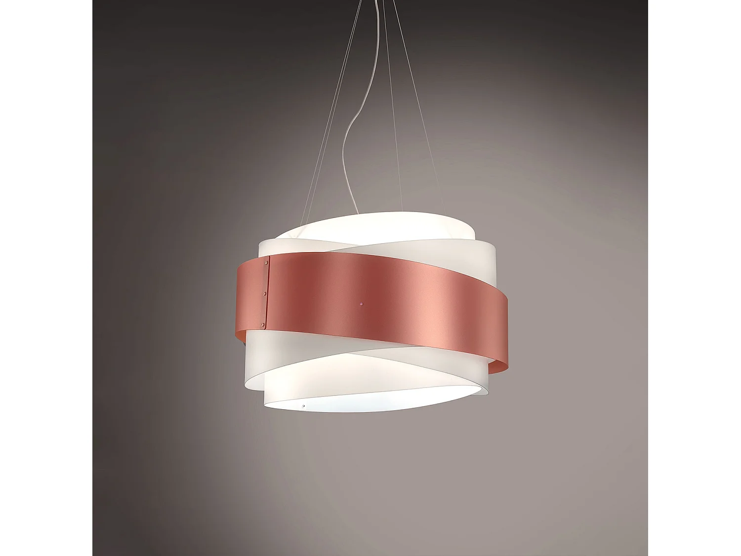 Lampadario Moderno Bea Polilux ® Rame E Metallo Cromo 5 Luci E27