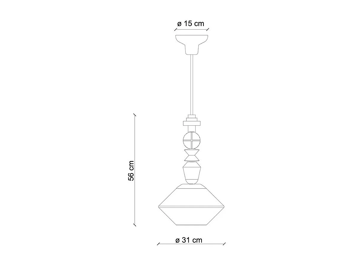 Sospensione Piccola Vintage Decò Lariat Ceramica Verde Petrolio 1 Luce E27