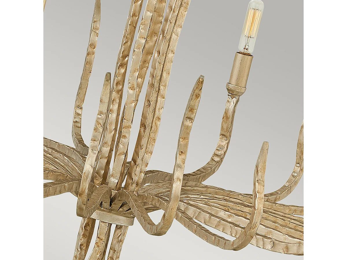 Elstead Spyre - Lampadario a 6 luci finitura oro, attacco E14