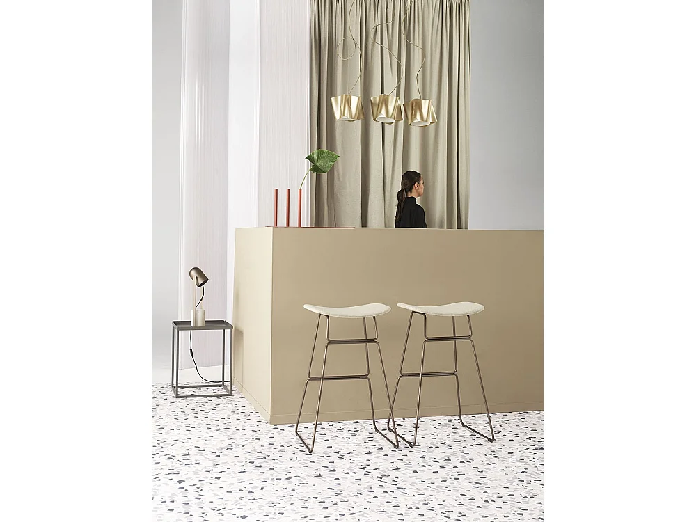 Sospensione Moderna Folio Polilux ® New Gold E Metallo Cromo 1 Luce E27