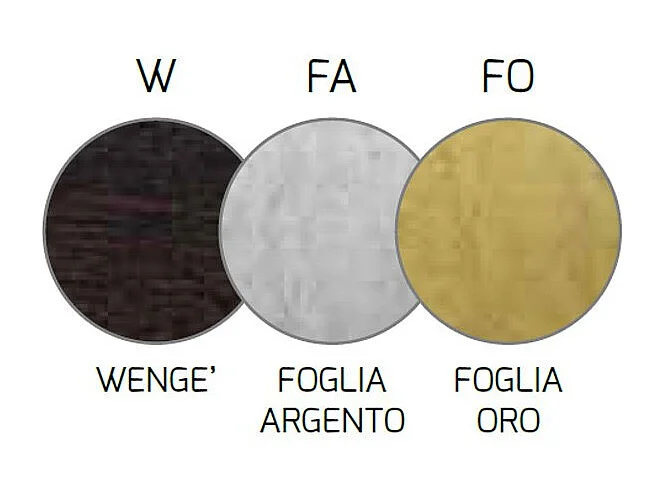 Wood Sospensione Cm.50 2 Luci Foglia Argento