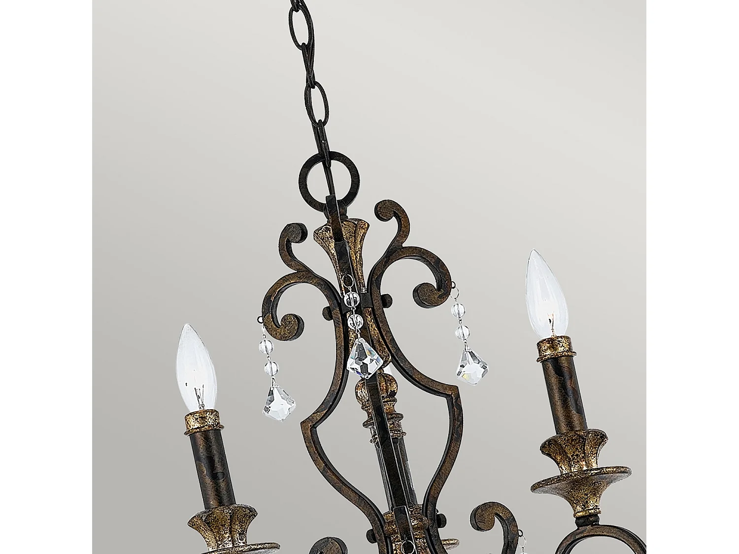 Elstead Marquette Ljuskrona 3 ljus antik bronsfinish, E14