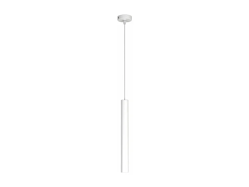 Round Tube Sospensione 1 Luce Bianco Cavo Cm.250 Con Base