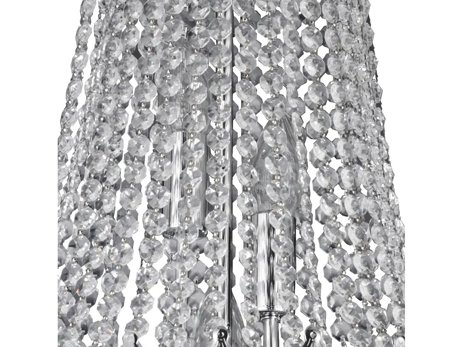 Searchlicht Versailles - 9 licht Crystal Kronleuchter Chrome Finish, E14