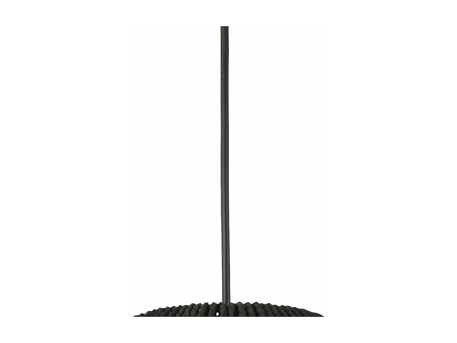 Suchscheinwerfer Wicker 1 licht Pendant, Black Wicker