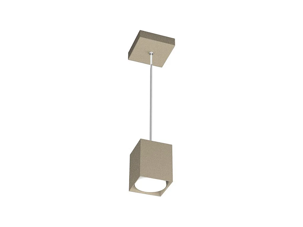 Sospensione Moderna Plate Metallo Sabbia 1 Luce Gx53 10Cm