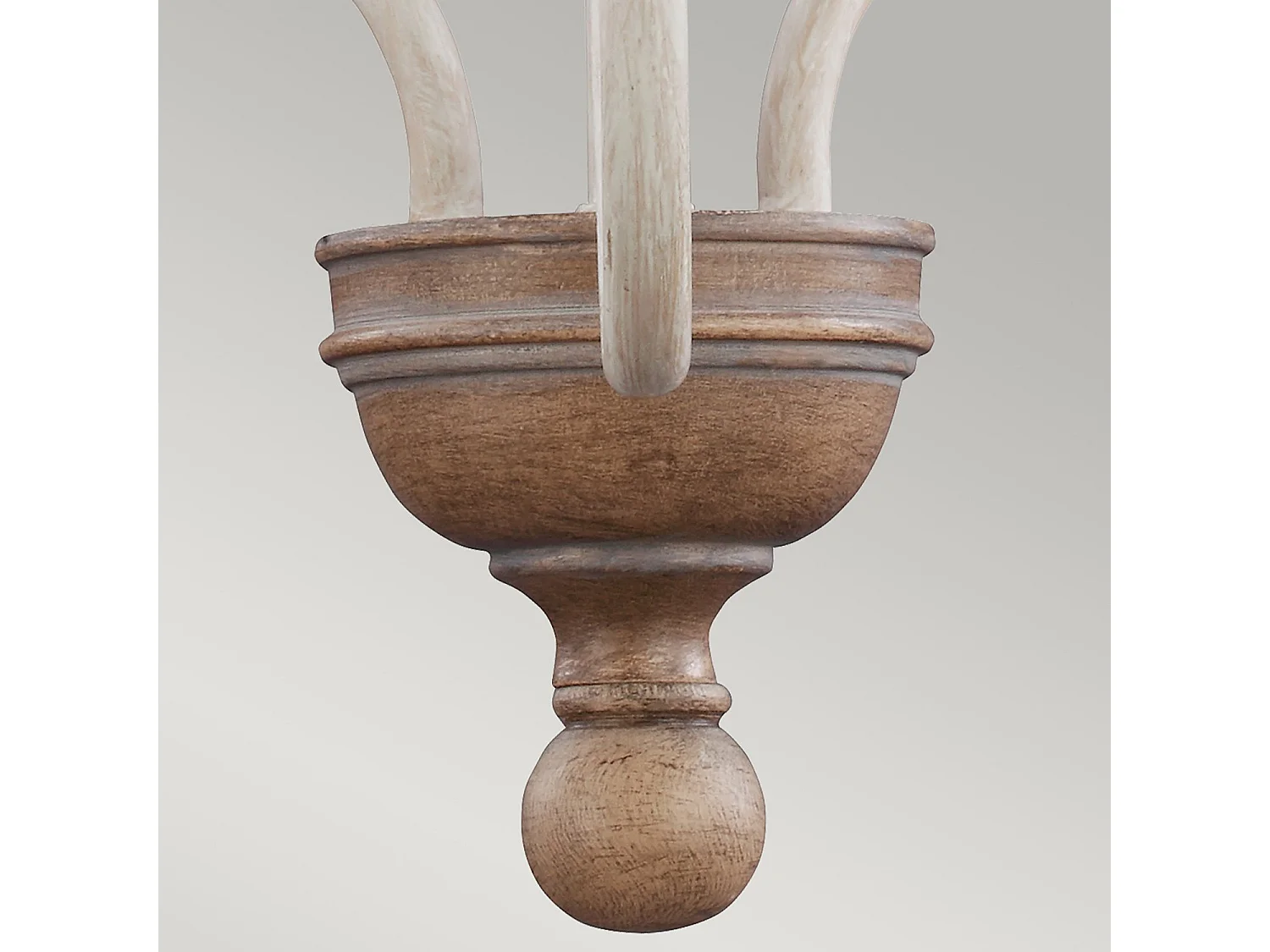 Elstead Hartsville Ljuskrona 3 ljus Beachwood finish, E14